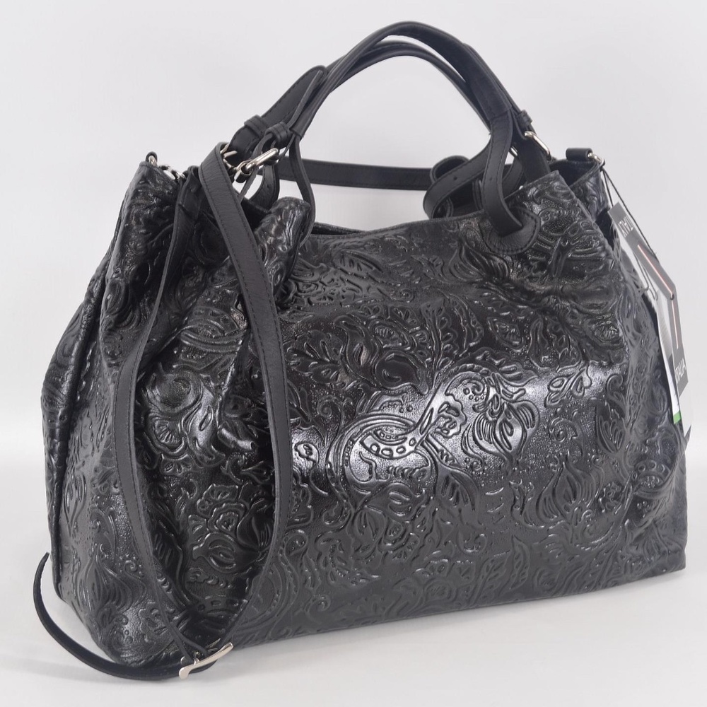 ISADORA LEATHER travel bag handbag tote!  🇮🇹  NWT $299 retail